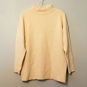 Ribbed Cream Sweater